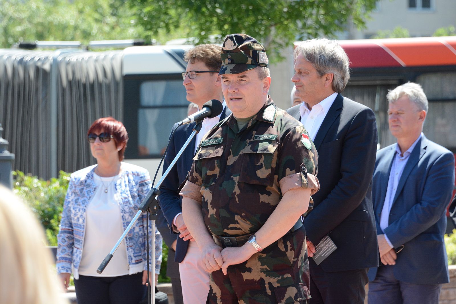 Idén is bemutatkoztak Fehérvár Katonái a Palotai kapu téren